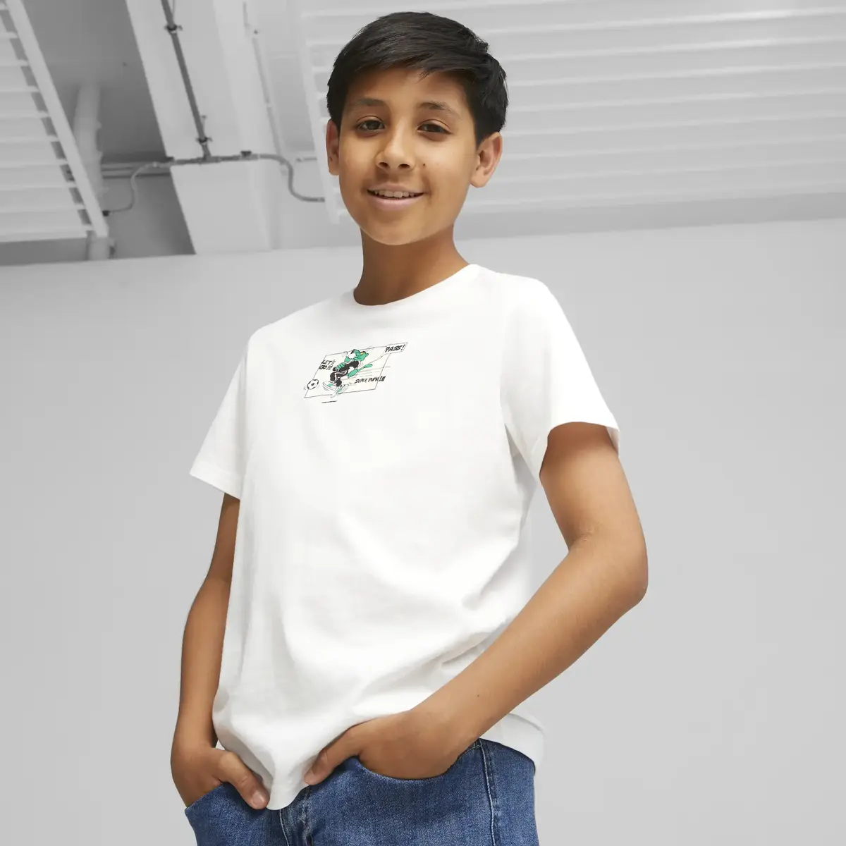 Puma CLASSICS SUPER Tee B Beyaz Erkek T-Shirt & Polo