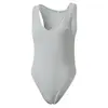Puma Classics Ribbed Bodysuit Gri Kadın T-Shirt