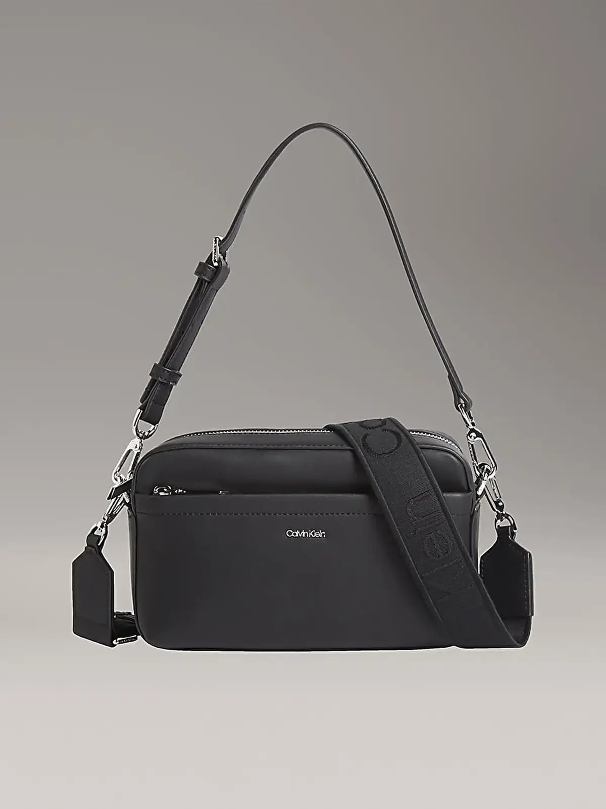 Calvin Klein CK MUST DBL STRAPS CAMERA BAG W Siyah Kadın El Çantası