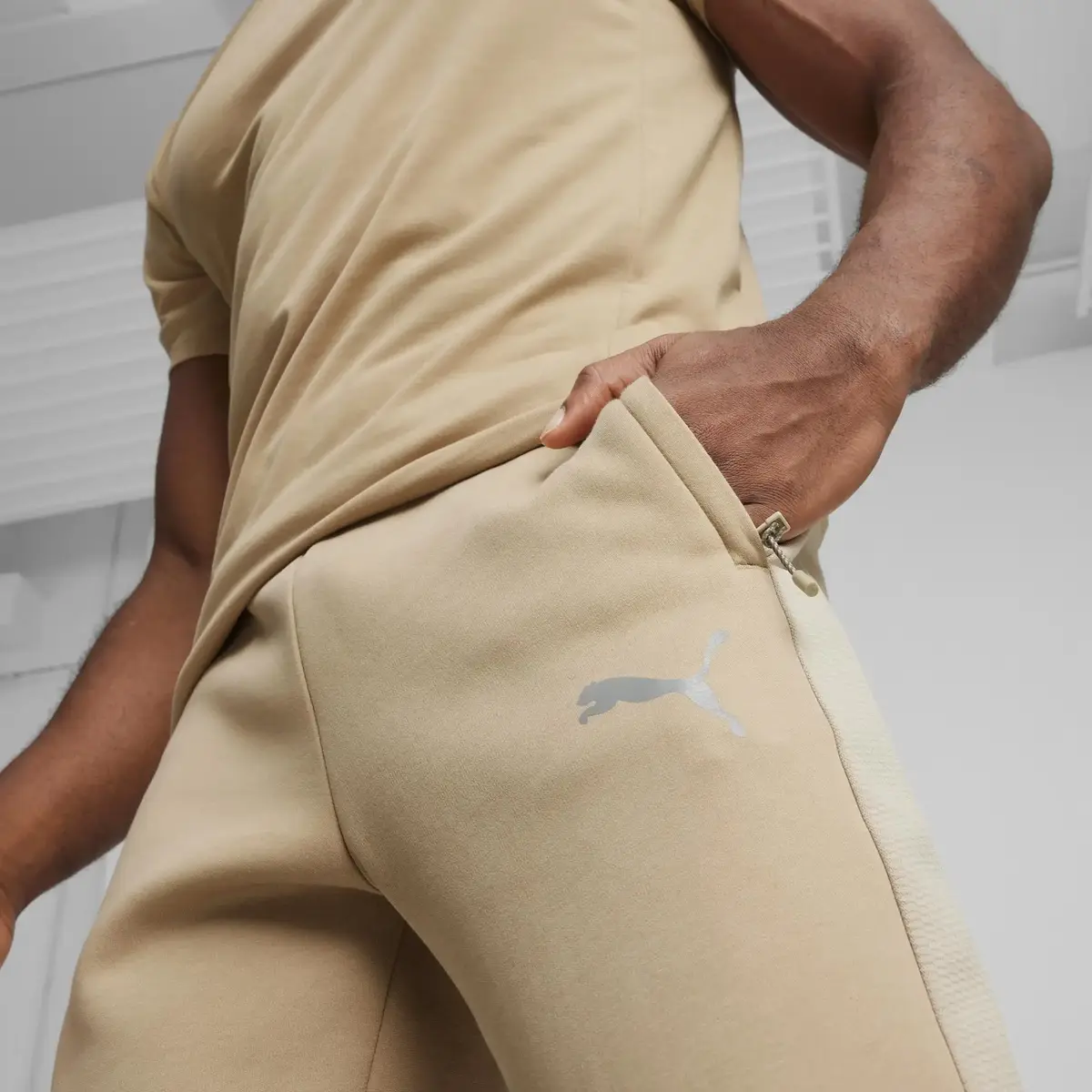 Puma EVOSTRIPE Pants DK Bej Unisex Eşofman Altı