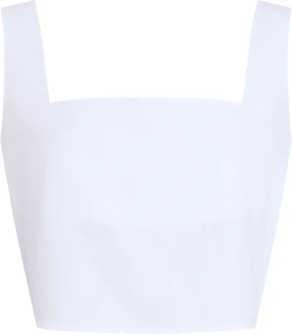 Calvin Klein SOFT LINEN TOP, YAA Beyaz Kadın Gömlek