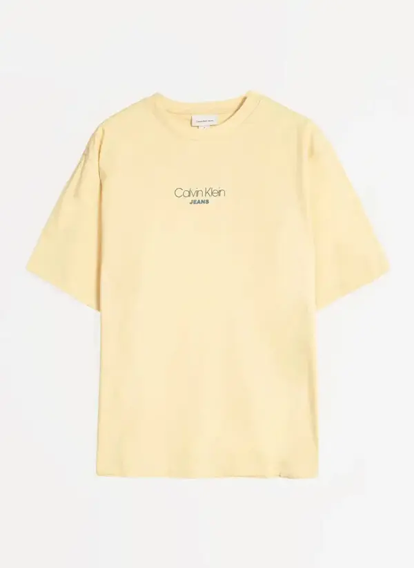 Calvin Klein SS 16S RLXD FIT CKJ GRAPHIC TEE Sarı Erkek Tişört