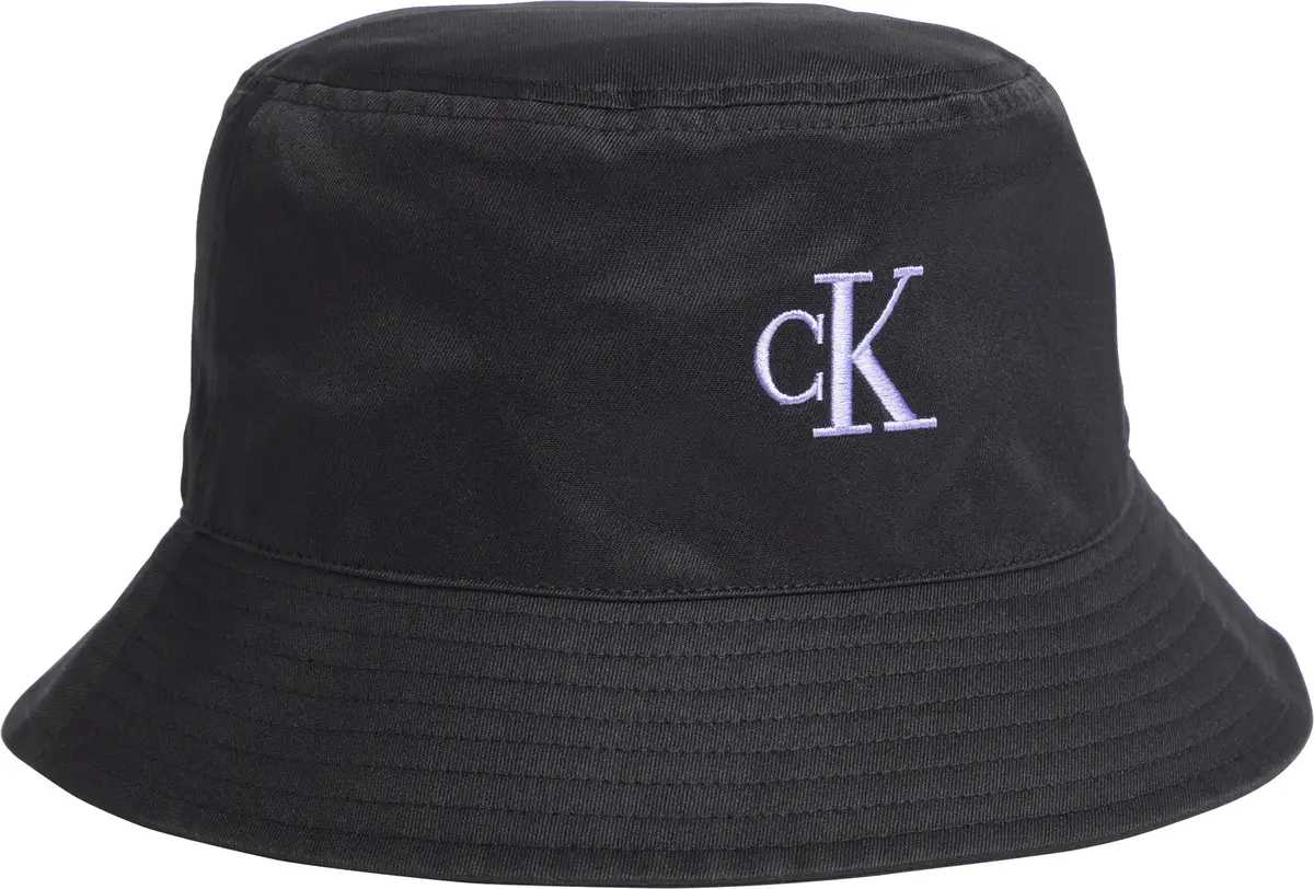 Calvin Klein MONOGRAM EMBRO BUCKE Kadın Siyah Şapka