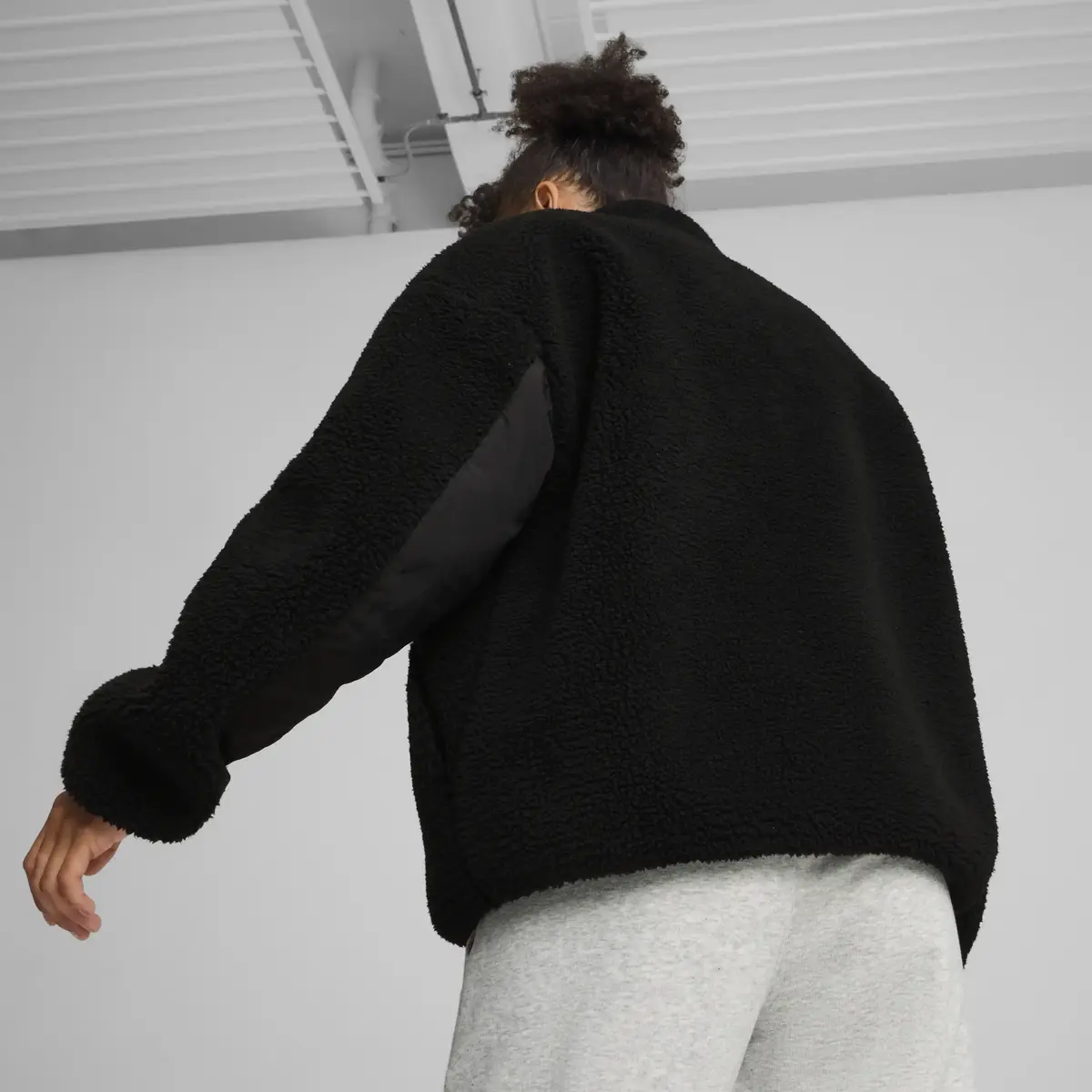 Puma Reversible Sherpa Jacket Siyah Kadın Ceket