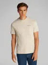 Calvin Klein MICRO LOGO INTERLOCK Bej Erkek Tişört