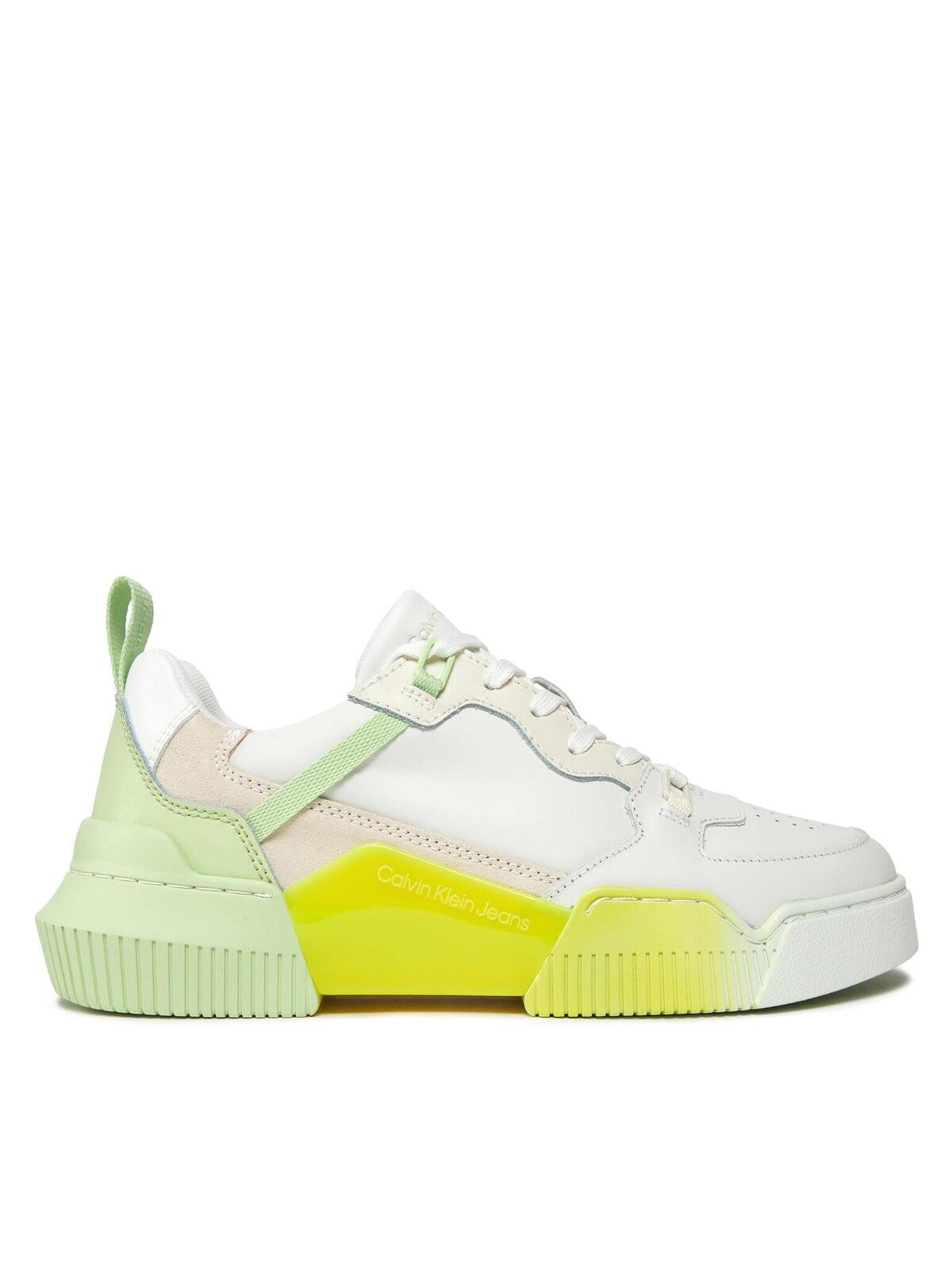 Calvin Klein CHUNKY CUPSOLE 2.0 L, 0IE Beyaz Kadın Spor Ayakkabı