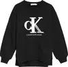 Calvin Klein CONTRAST MONOGRAM SW Kadın Siyah Sweatshirt