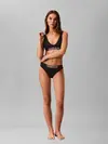 Calvin Klein SCOOP BRALETTE Siyah Bralet Bikini Üst