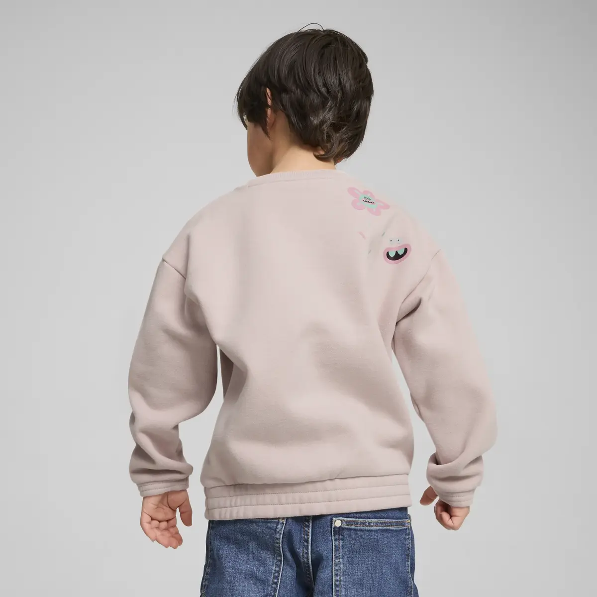 Puma X TROLLS Graphic Crew Pembe Erkek Çocuk Sweatshirt