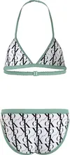 Calvin Klein TRIANGLE BIKINI SET- Kadın Beyaz Bikini Takımı