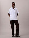 Calvin Klein SS CMP CLR SLD LINEN, 3T4, S Mavi Erkek Gömlek