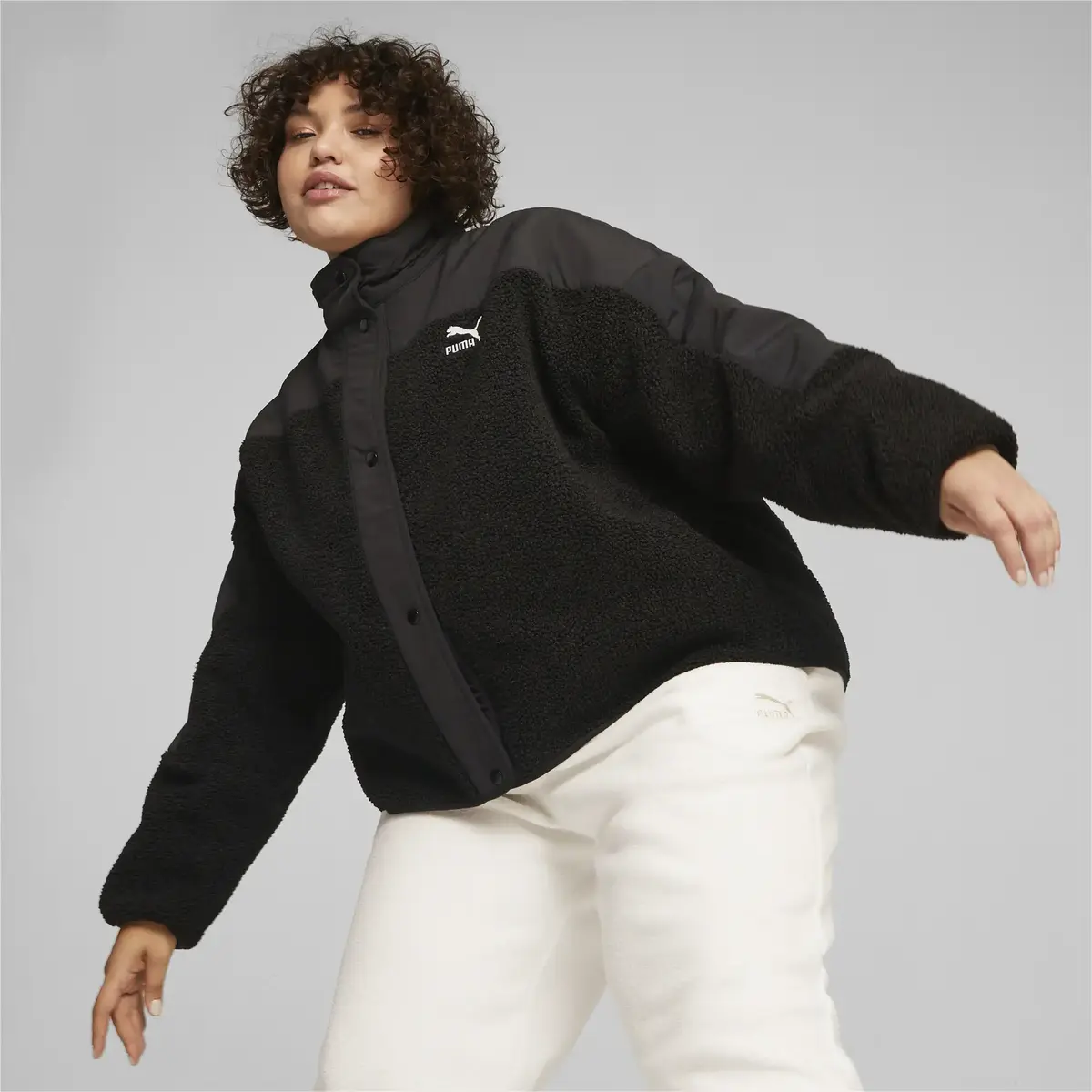 Puma Classics Sherpa Jacket Siyah Kadın Ceket