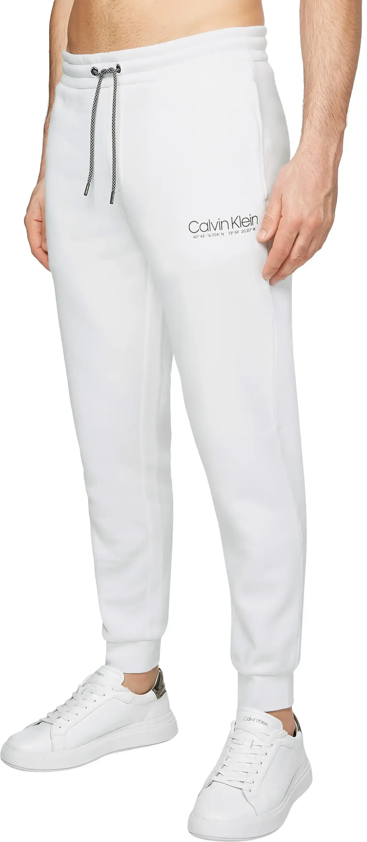 Calvin Klein LOGO COORDINATES SWE Erkek Beyaz Eşofman Altı