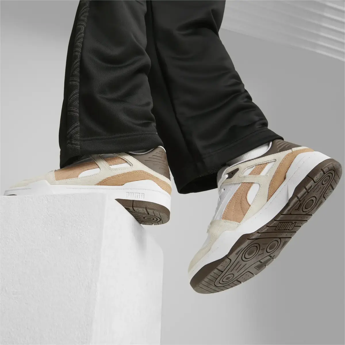 puma Slipstream Cord PUMA White-Warm Erkek Günlük Spor Ayakkabı ve Sneaker