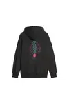 Puma DOWNTOWN Oversized Graphic Hoodie TR Siyah Kadın Hoodie