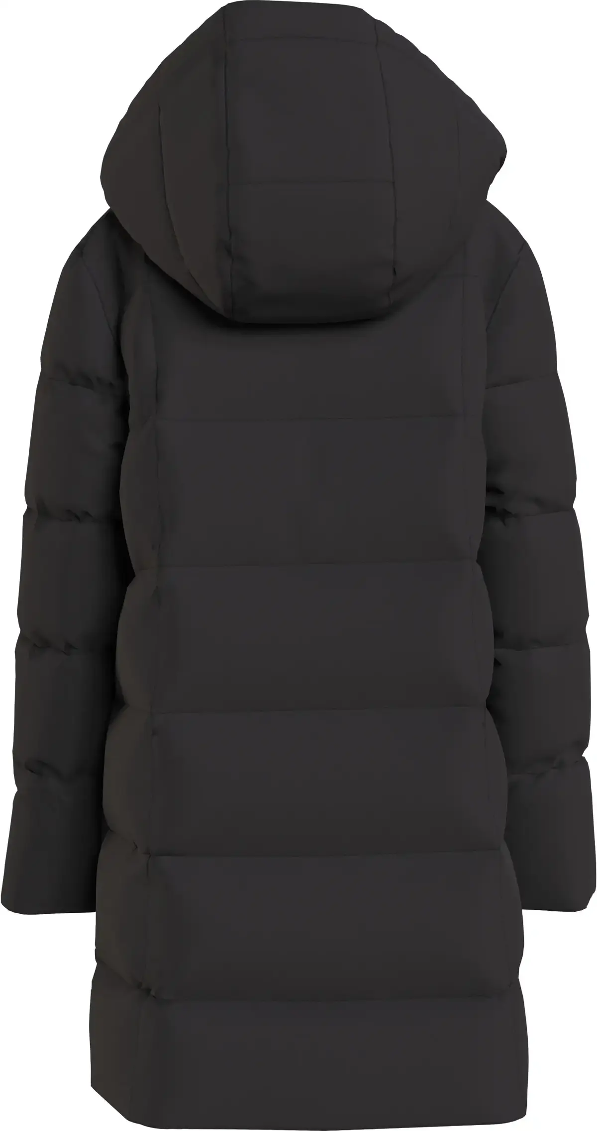 Calvin Klein LONG QUILTED PUFFER Kadın Siyah Şişme Mont