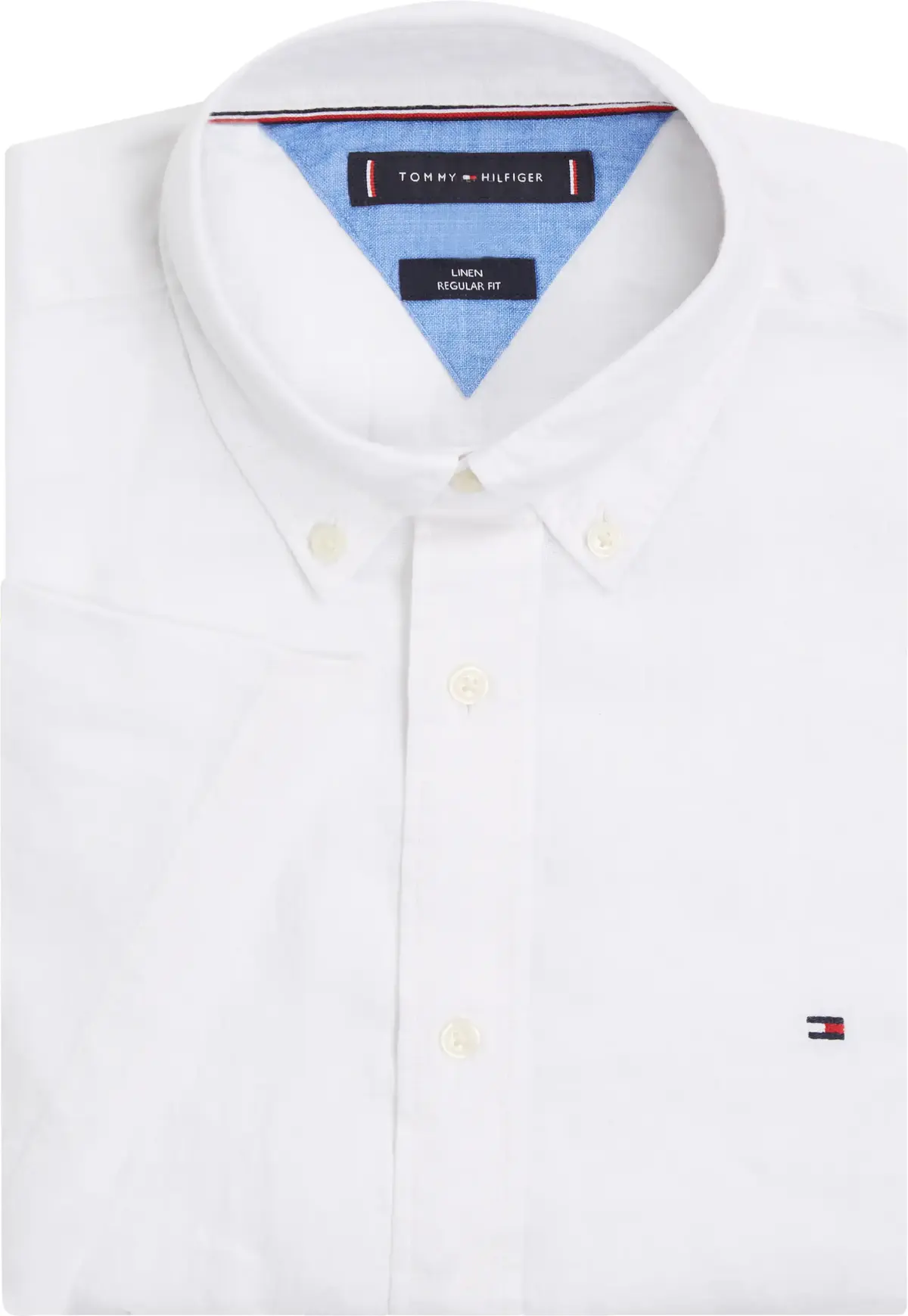 Tommy Hilfiger PIGMENT DYED LINEN R, YCF Beyaz Erkek Gömlek