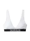 Calvin Klein SCOOP BRALETTE Beyaz Bralet Bikini Üst