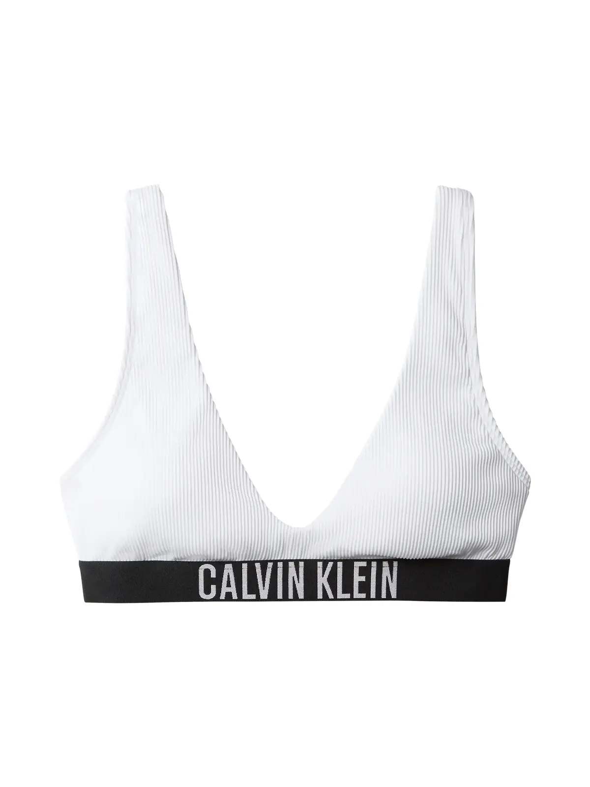 Calvin Klein SCOOP BRALETTE Beyaz Bralet Bikini Üst