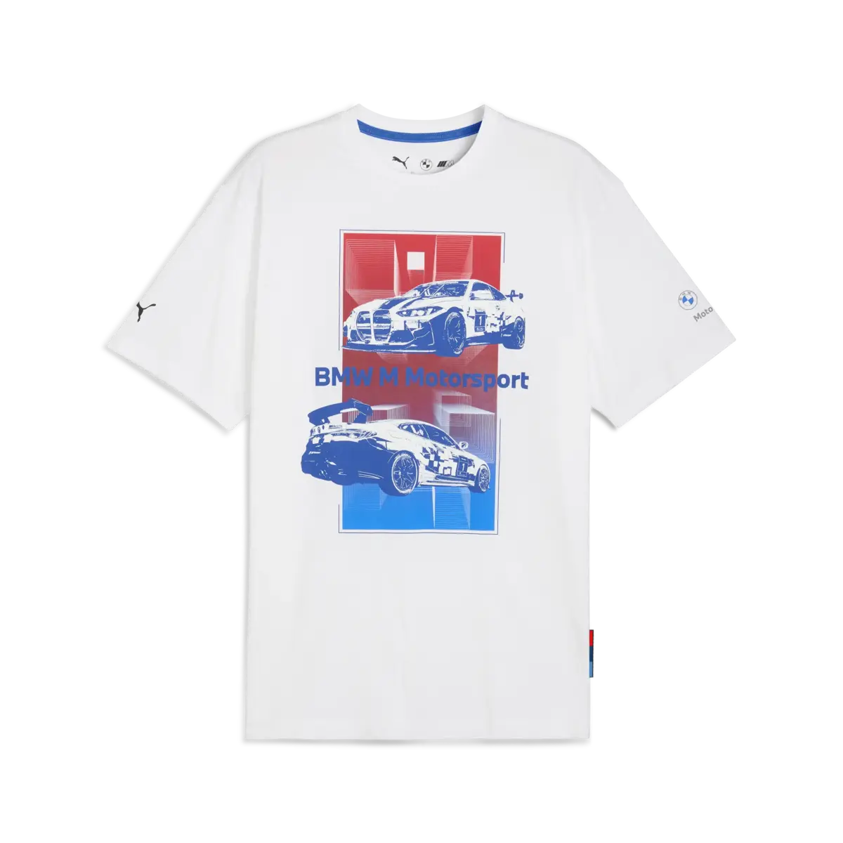 Puma BMW MMS Block Tee Beyaz Erkek T-Shirt