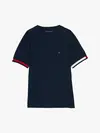 Tommy Hilfiger GLOBAL STRIPE FLAG C, DW5 Siyah Erkek T-Shirt & Polo