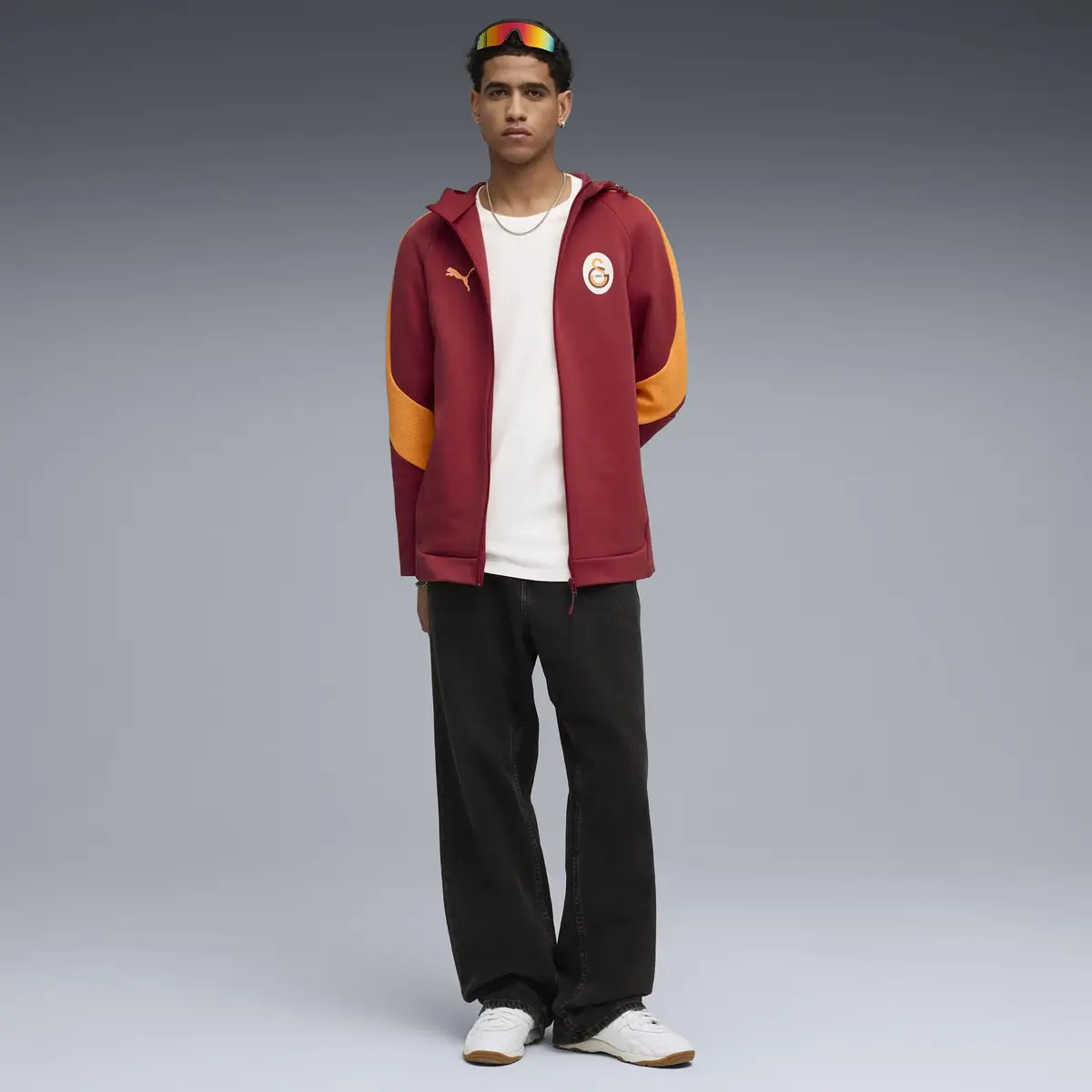 Puma GSK EVOSTRIPE Hooded Jacket Kırmızı Erkek Ceket