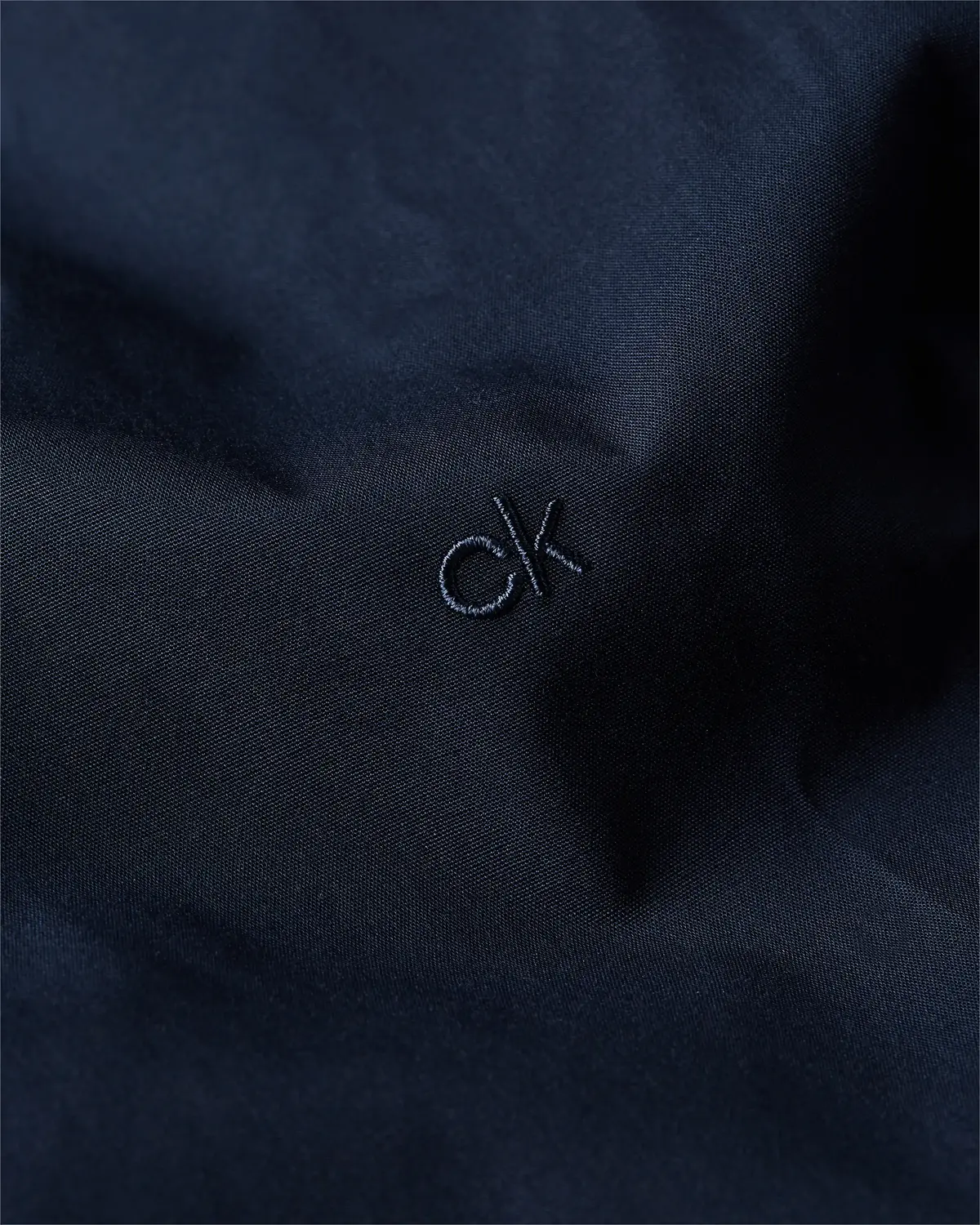 Calvin Klein POPLIN STRETCH SLIM Erkek Lacivert Gömlek
