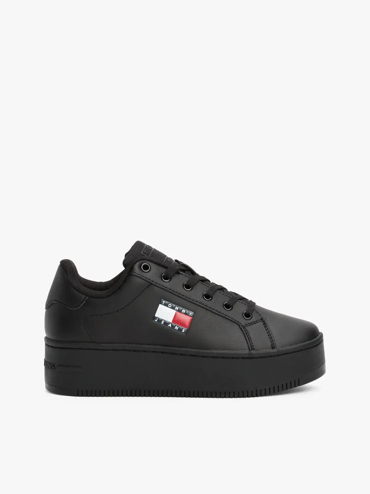 Tommy Hilfiger TJW FLATFORM ESS, BDS Siyah Kadın Spor Ayakkabı & Sneaker