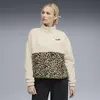 Puma ESS GRAPHIC Animal Crew Krem Kadın Sweatshirt