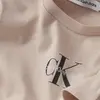 Calvin Klein MICRO MONOGRAM TOP Kadın Kahverengi T-Shirt