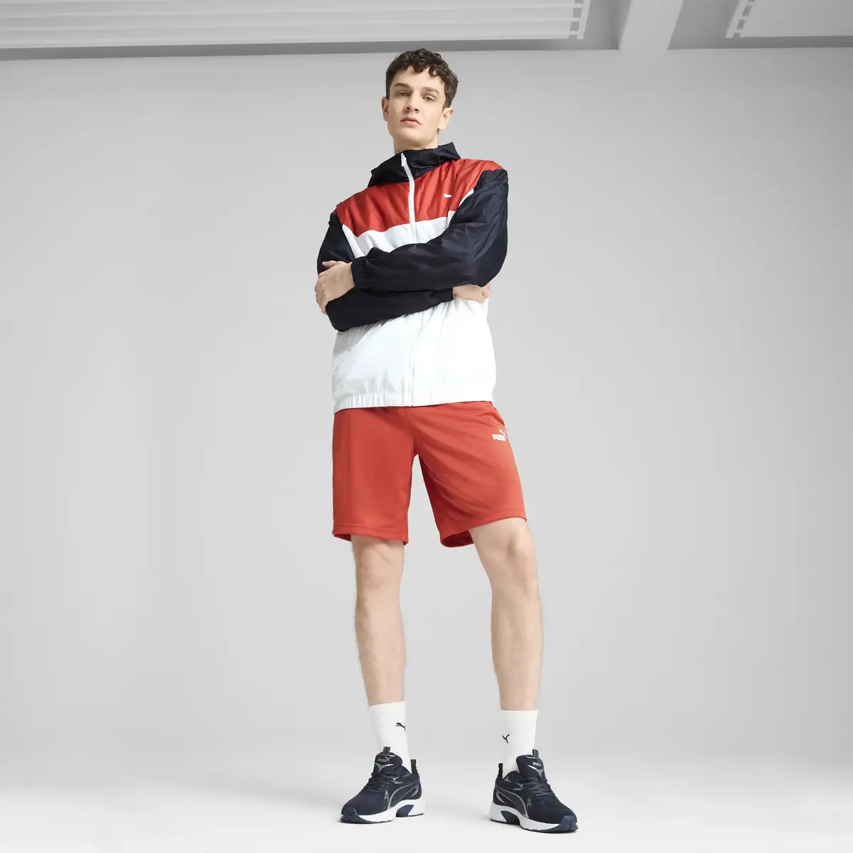 Puma ESS Relaxed Windbreaker Beyaz Erkek Ceket