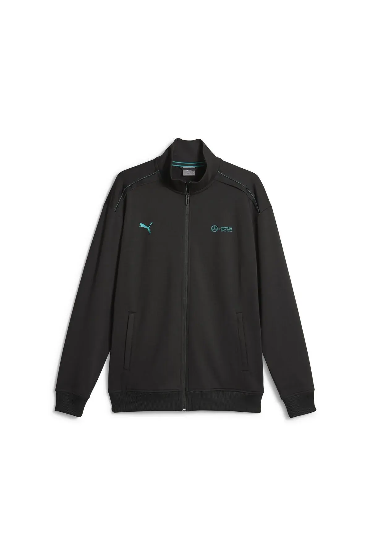 Puma MAPF1 Cloudspun Jacket, slim Siyah Erkek Fermuarlı Sweatshirt