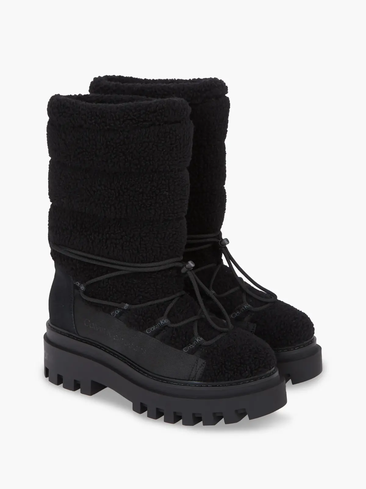 Calvin Klein FLATFORM SNOW BOOT S Kadın Siyah Bot