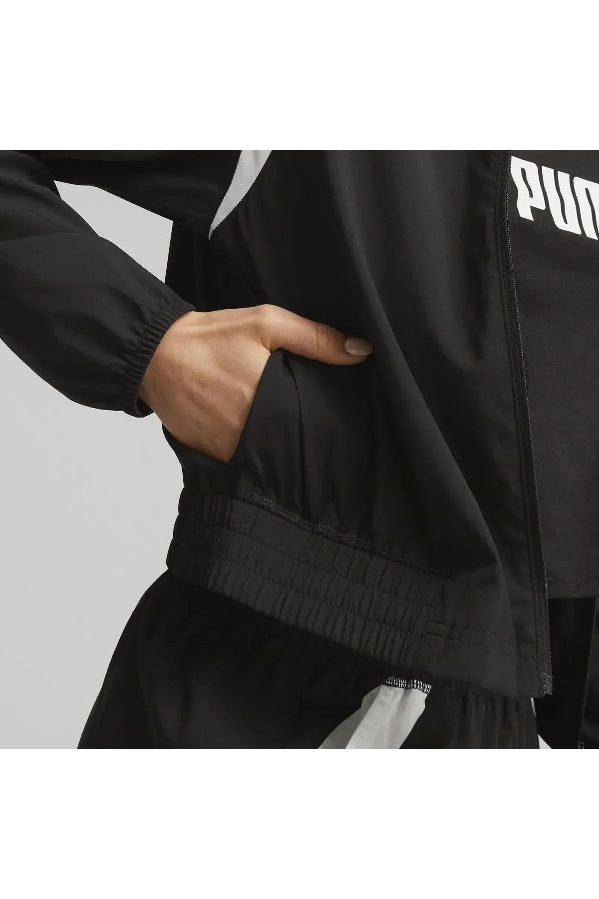 Puma Fit Woven Fashion Jacket Siyah Kadın Ceket