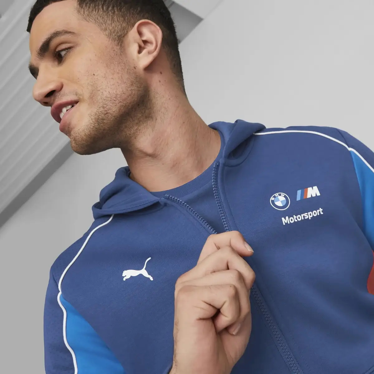 Puma BMW MMS Hdd Sweat Jkt Mavi Erkek/Unisex Sweat