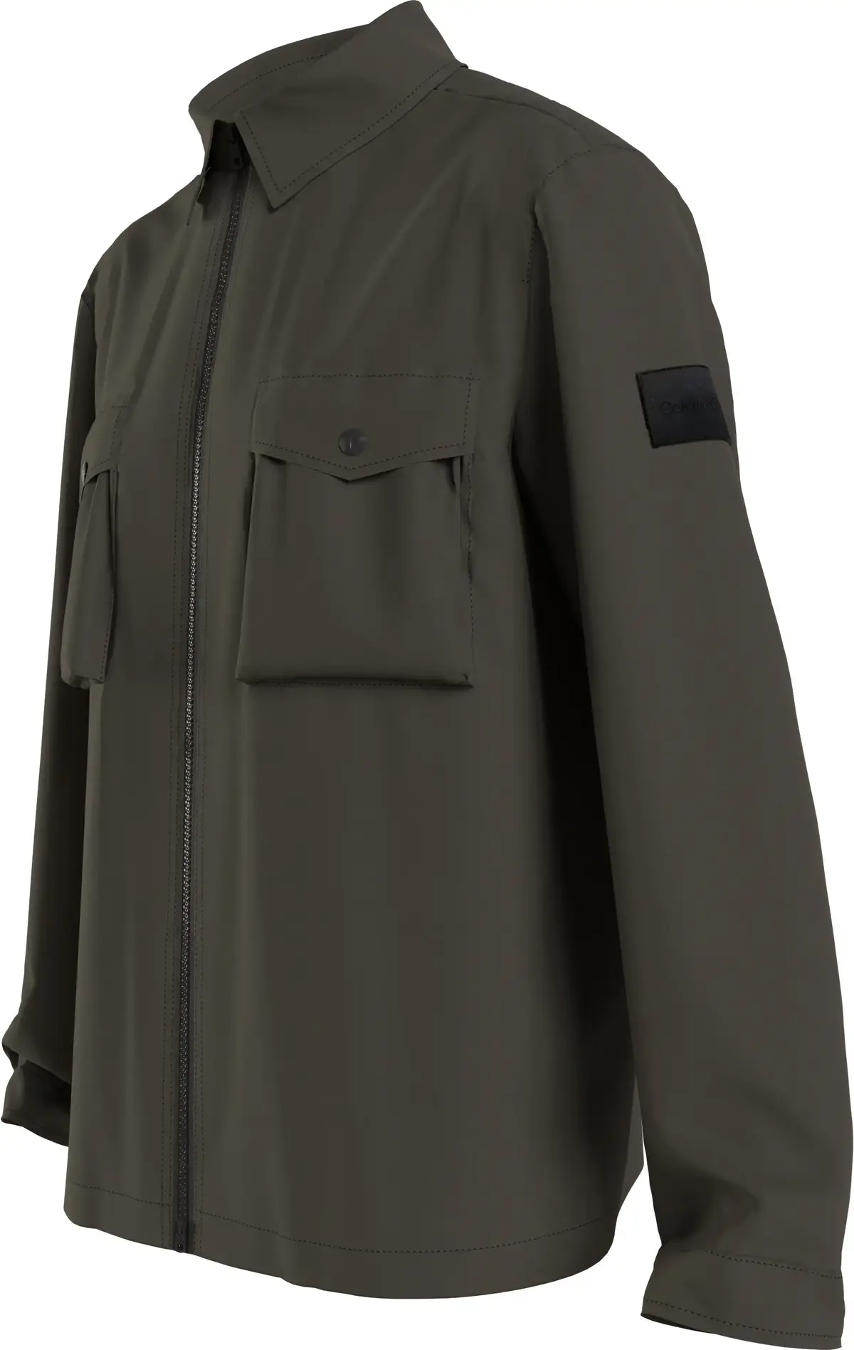 Calvin Klein LIGHT SHIRT JACKET Erkek Haki Mont