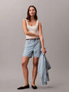 Calvin Klein 90S 6 IN SHORT NEEDL, 3U8, 25 Kadın Mavi Kot Şort