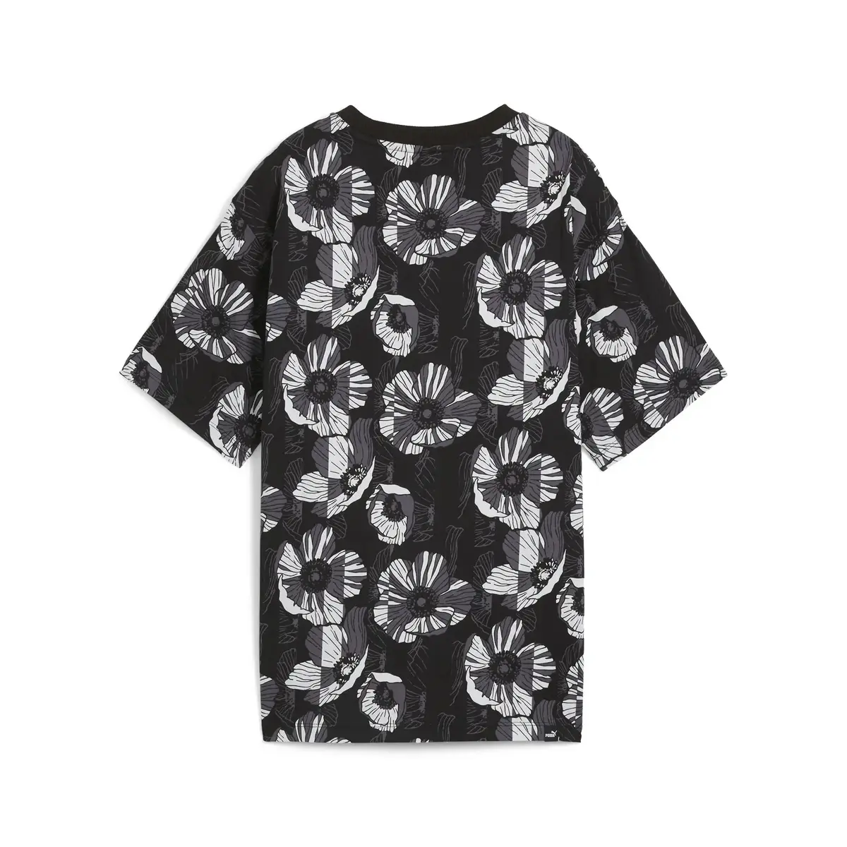 Puma ESS+ CLASS ACT AOP Tee Siyah Kadın T-Shirt