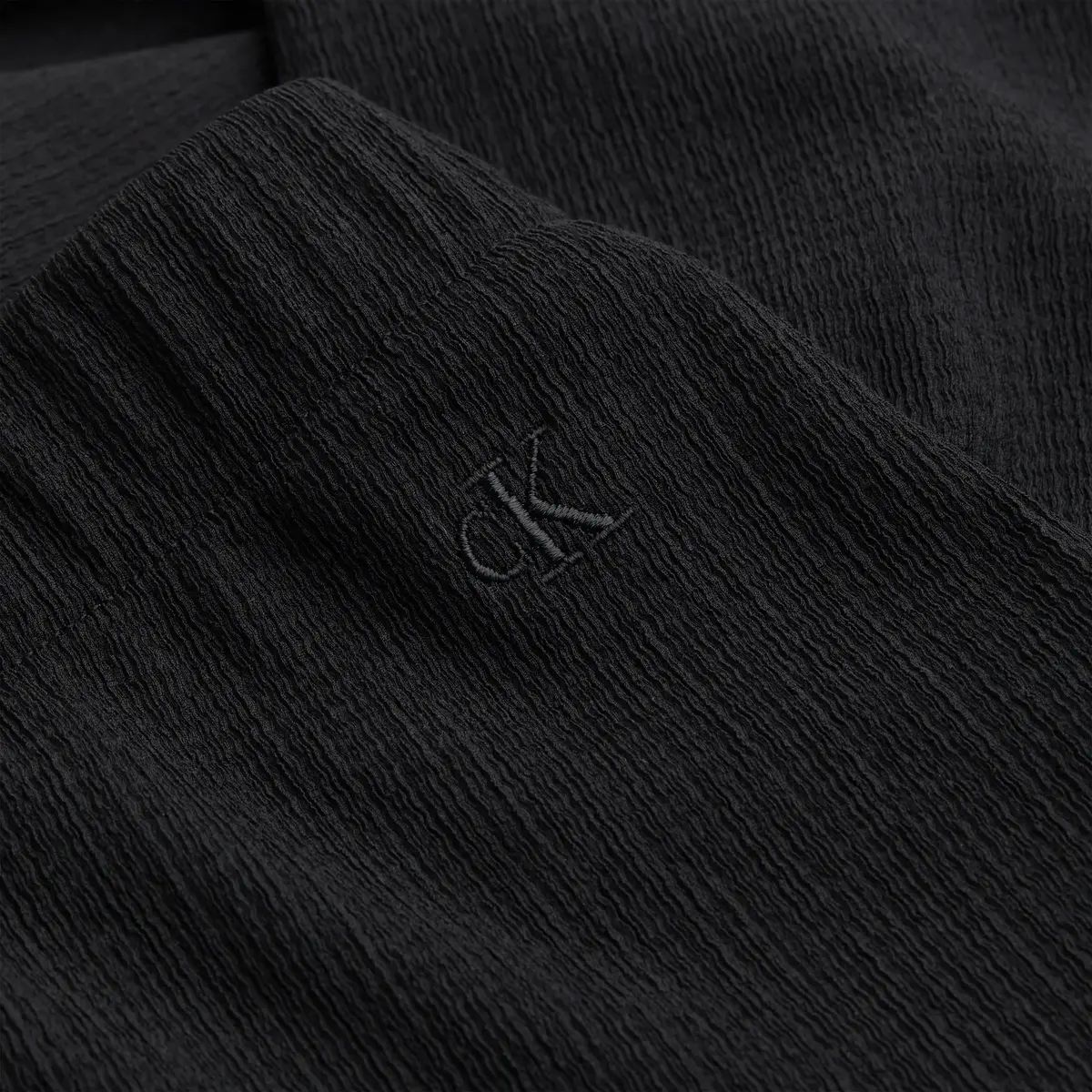 Calvin Klein CRINKLE STRAIGHT PAN Kadın Siyah Kumaş Pantolon