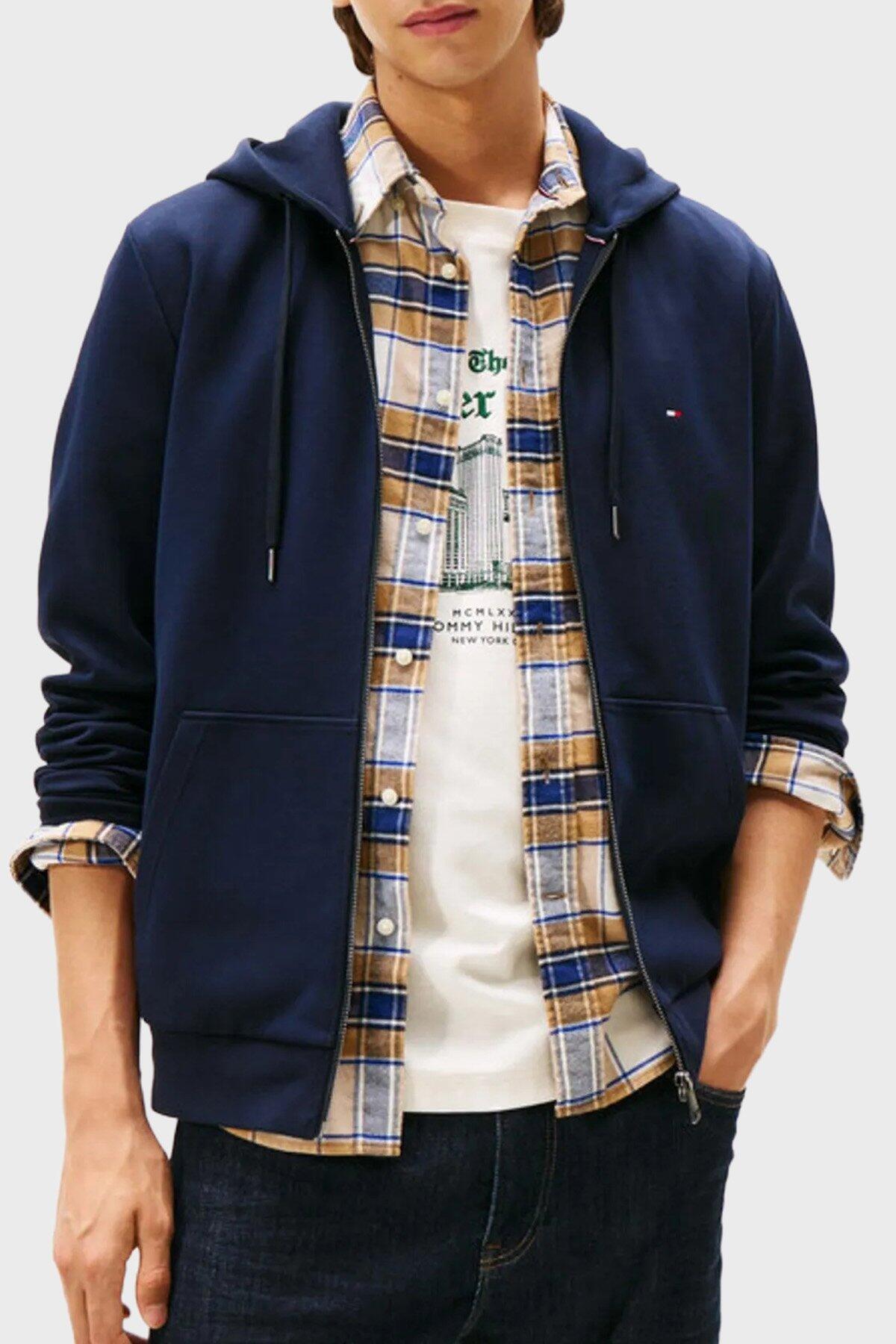 Tommy Hilfiger ESSENTIAL INTECHNO Z, DW5 Lacivert Erkek Sweatshirt