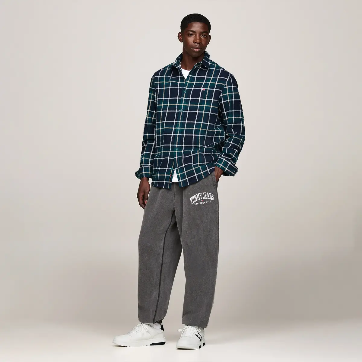 Tommy Hilfiger THE BROOKLYN LEATHER, Erkek Beyaz Spor Ayakkabı