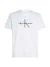 Calvin Klein SS HERO MONOLOGO TEE, YAA Beyaz Erkek T-Shirt & Polo