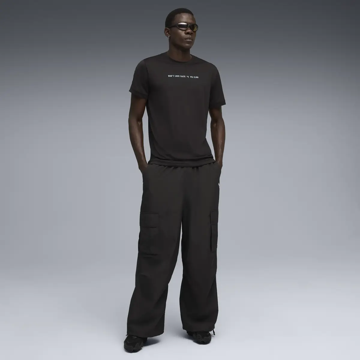 Puma M Run Club Graphic Tee Siyah Erkek T-Shirt & Polo