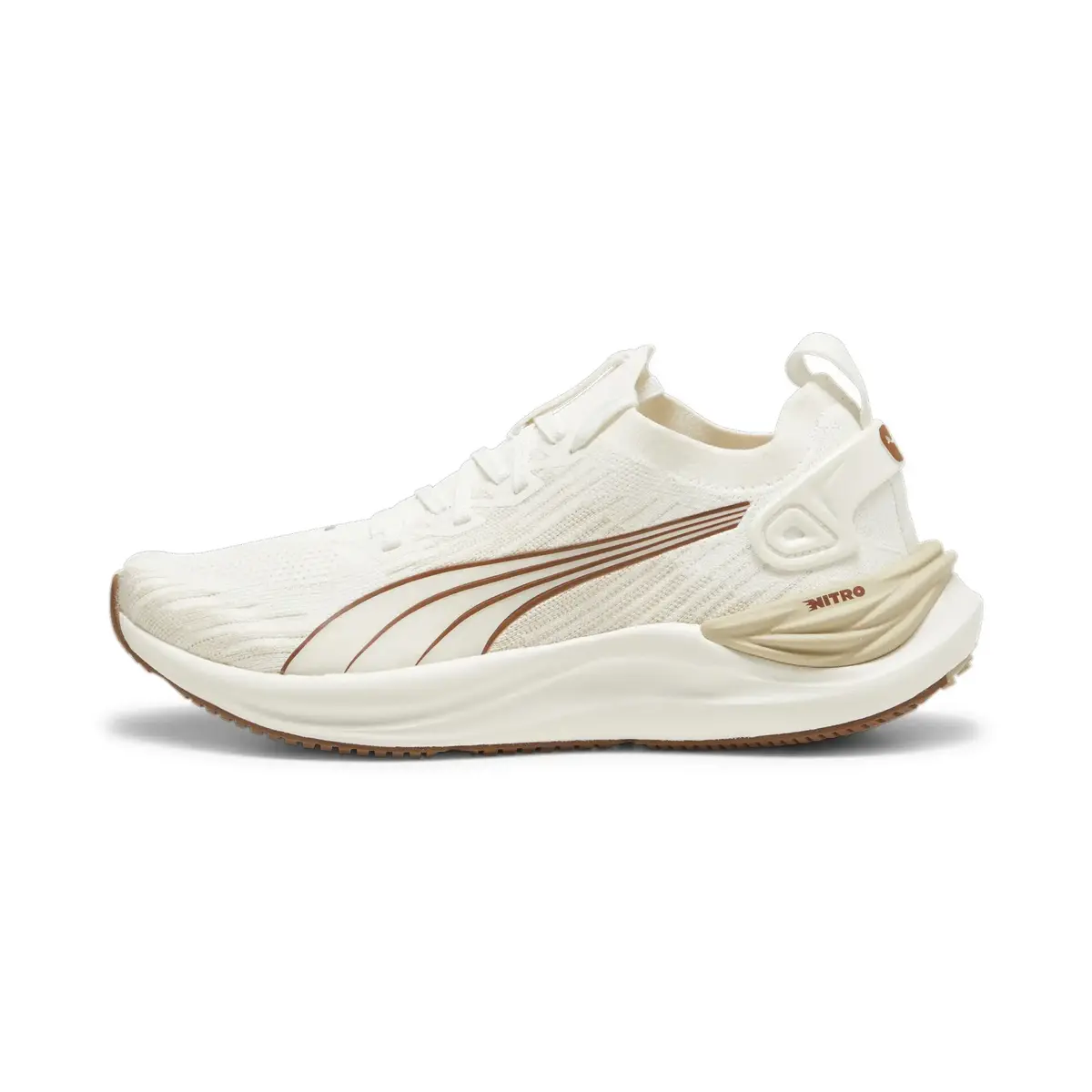 Puma Electrify Nitro 3 Knit Wns Beyaz Kadın Yürüyüş ve Koşu Ayakkabısı