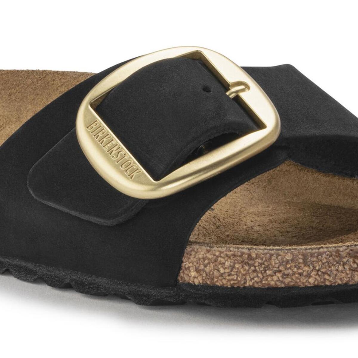 Birkenstock Madrid Big Buckle NL Siyah Kadın Terlik