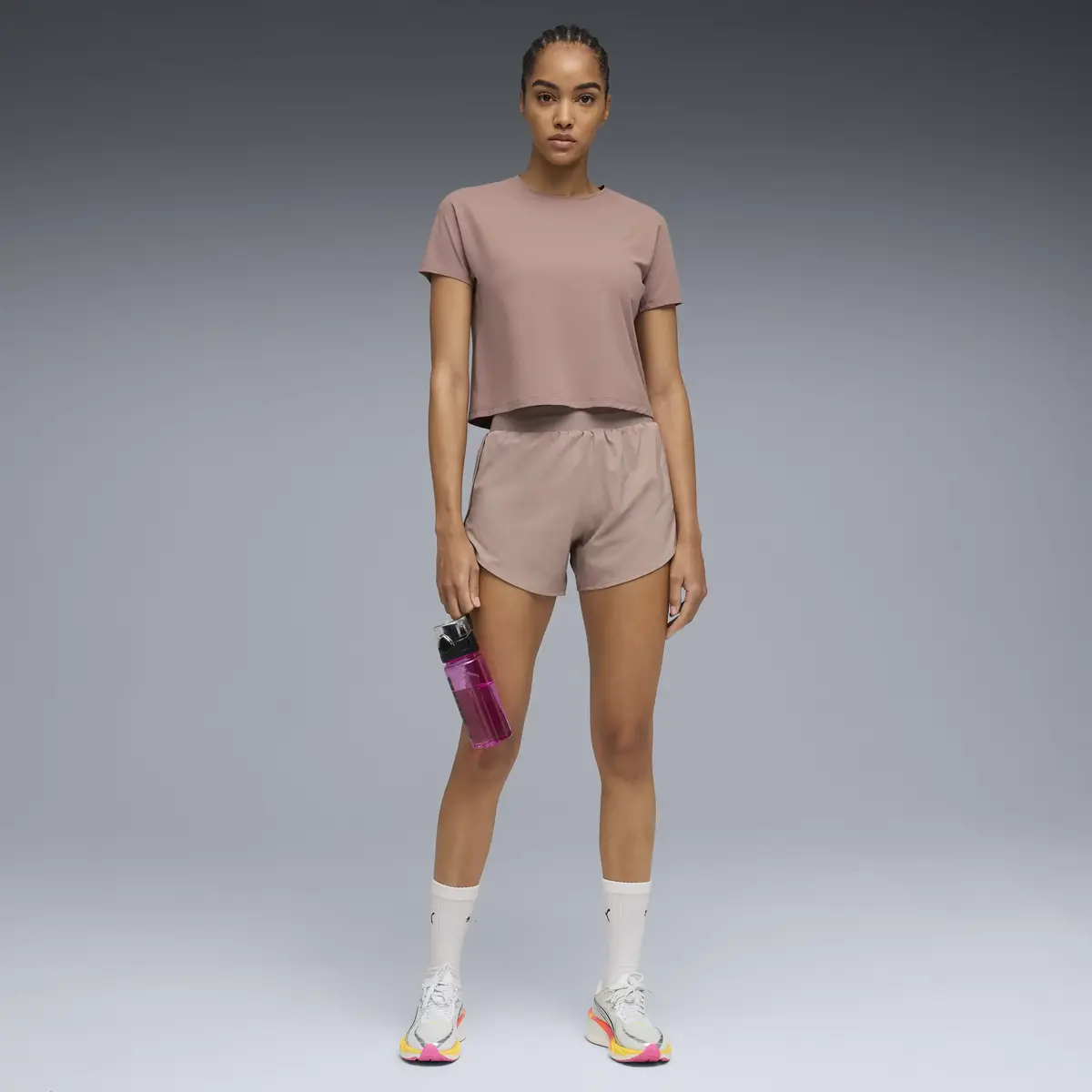 PUMA W Run CoolCELL Tee Sandstone Bej Kadın T-Shirt