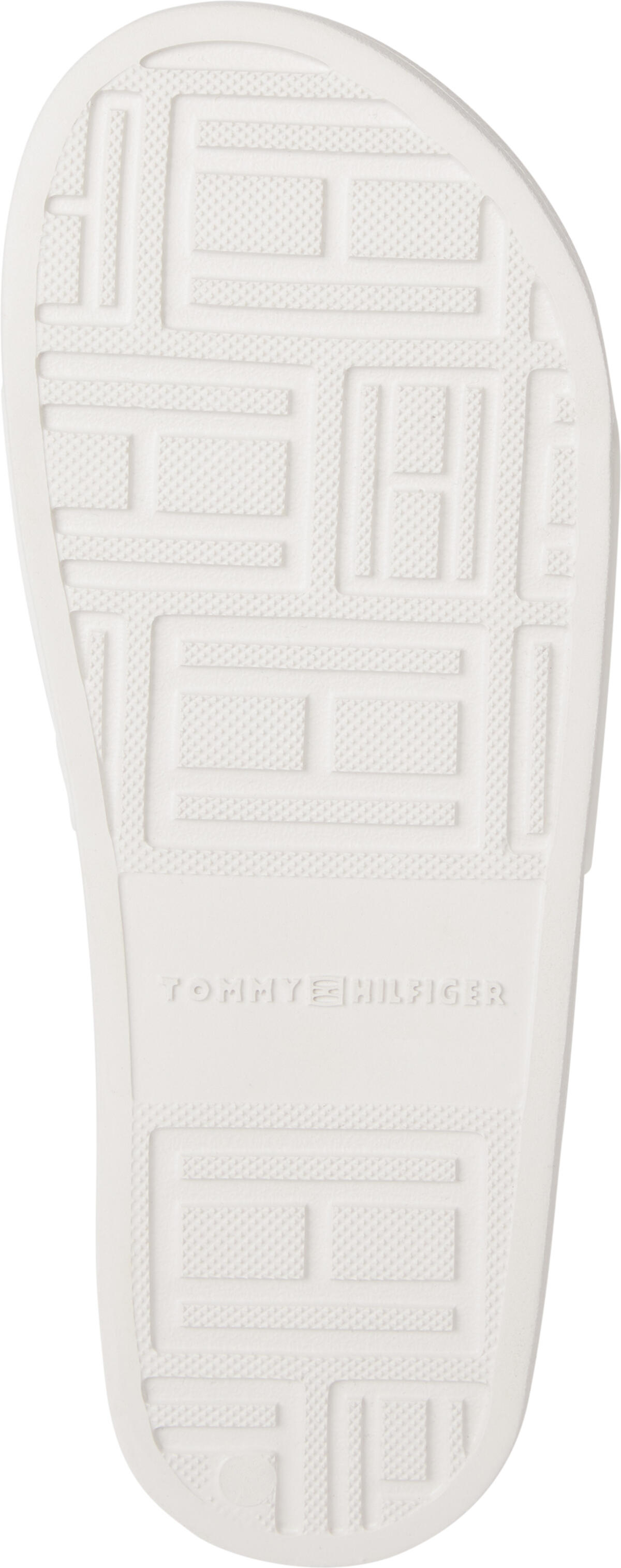 Tommy Hilfiger TH MONOGRAM POOL SLI Kadın Krem Terlik