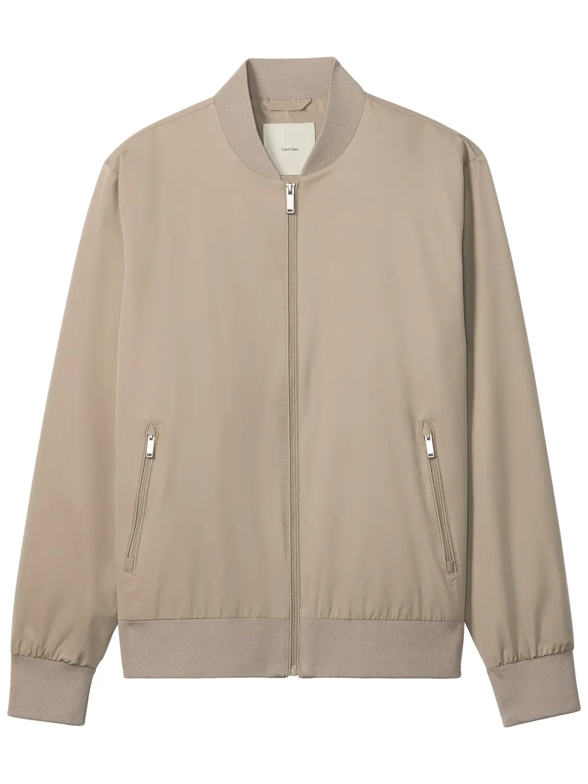 Calvin Klein LS MATTE BOMBER JACK Bej Erkek Fermuarlı Ceket