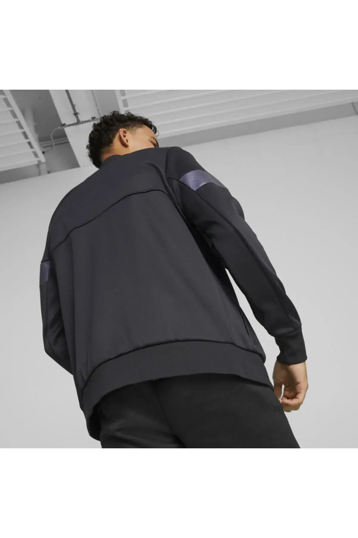 Puma Bmw Mms Metal Energy Jacket Siyah Erkek Fermuarlı Sweatshirt