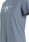 Calvin Klein AQUA MONOGRAM T-SHIR Kadın Gri Elbise